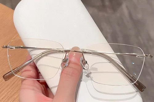 Lunettes invisibles en titane doré #BS0423-0219