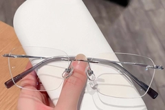 Invisible Silver Titanium Glasses #BS0423-0220