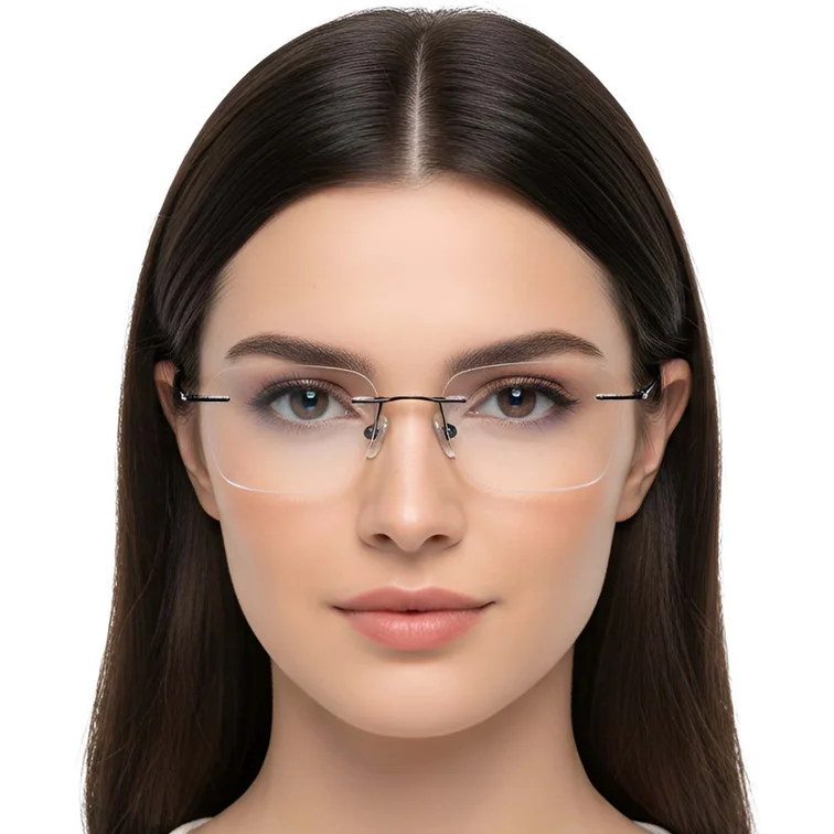 Invisible Black Titanium Glasses #BS0423-0221