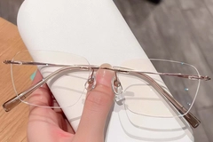 Invisible Pink Titanium Glasses #BS0423-0222