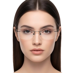 Invisible Black Titanium Glasses #BS0423-0225