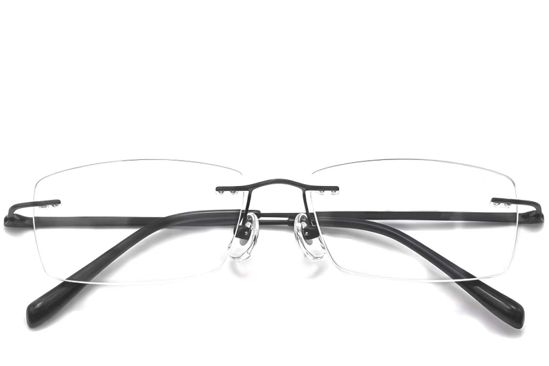 Invisible Black Titanium Glasses #BS0423-0230