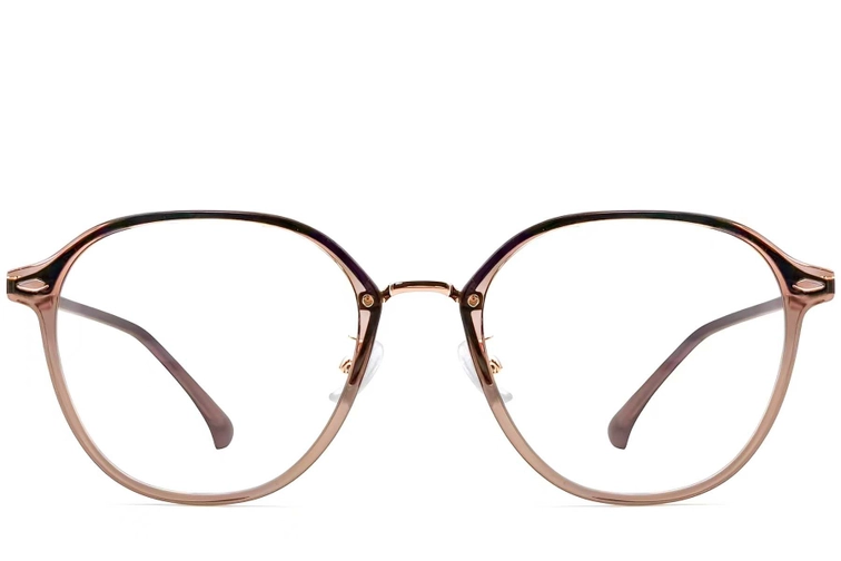 Geometric Brown TR90 Glasses #BS0423-0232