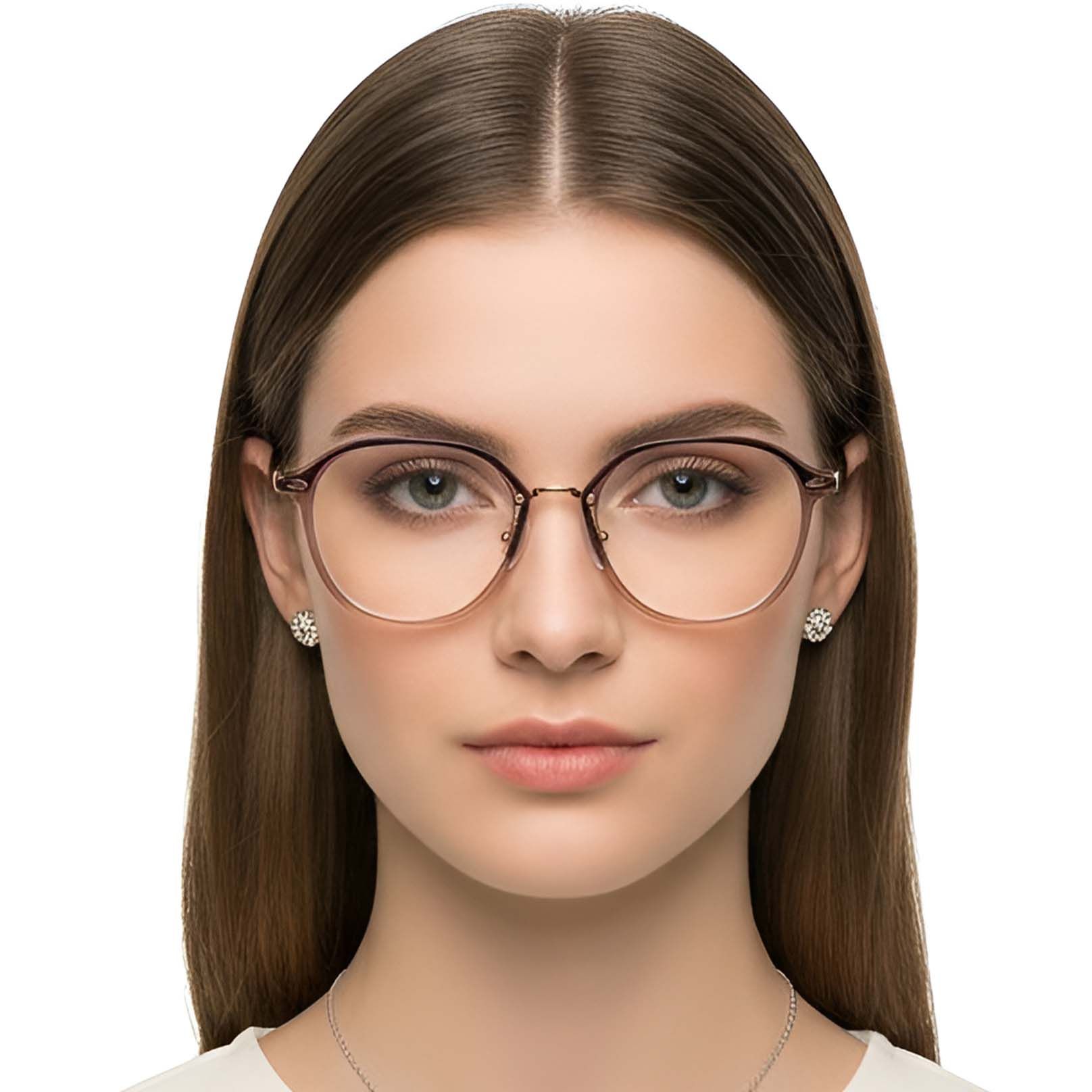 Geometric Brown TR90 Glasses #BS0423-0232