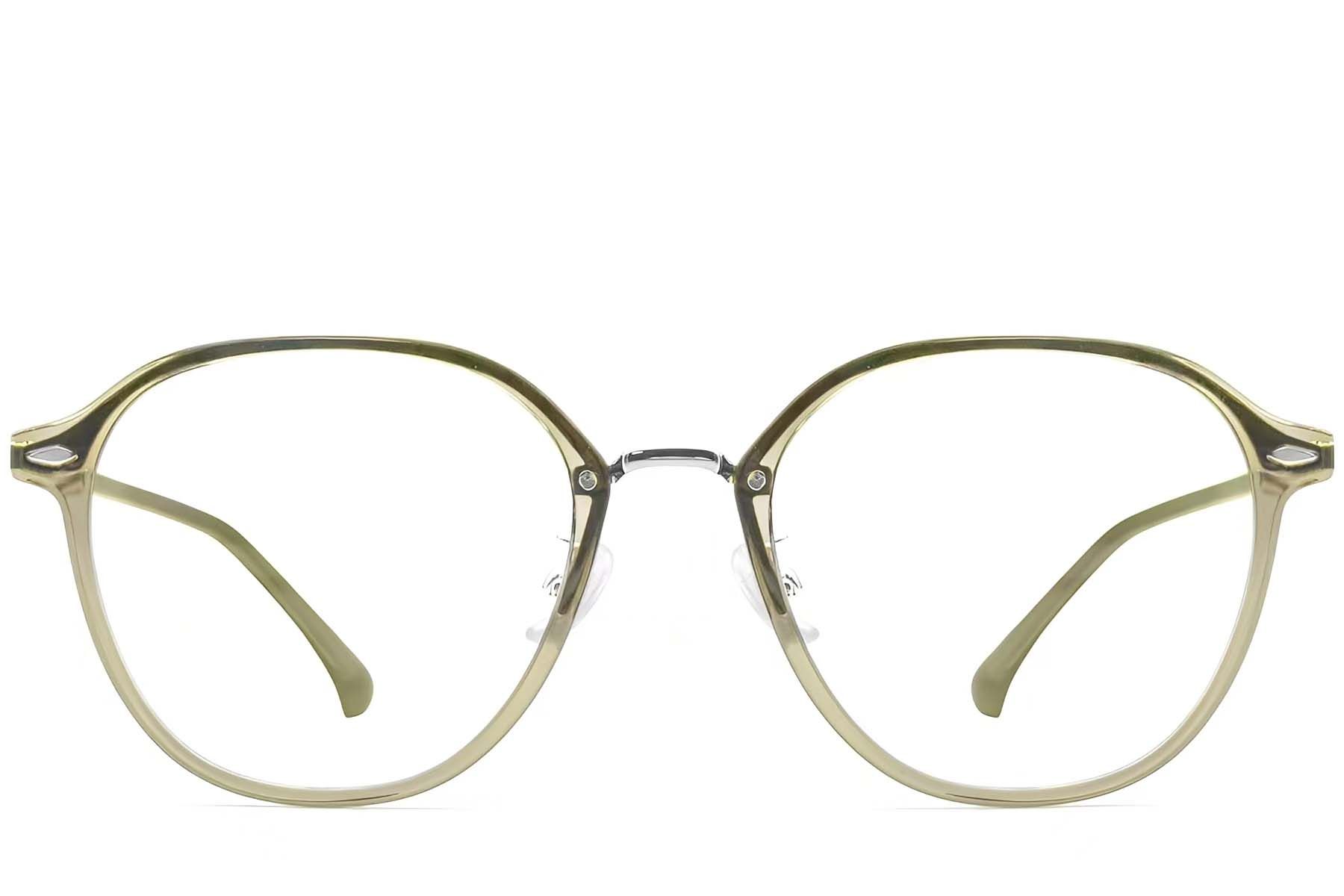 Geometric Green TR90 Glasses #BS0423-0236