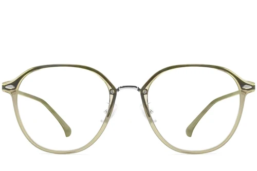Lunettes géométriques vertes TR90 #BS0423-0236