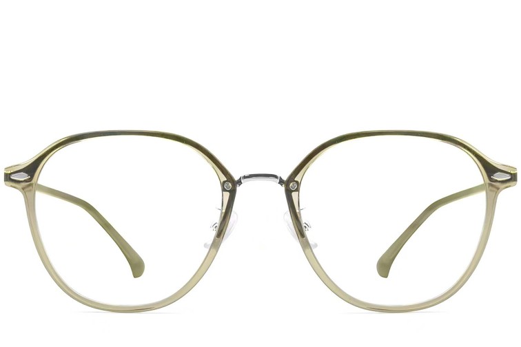 Gafas geométricas verdes TR90 #BS0423-0236