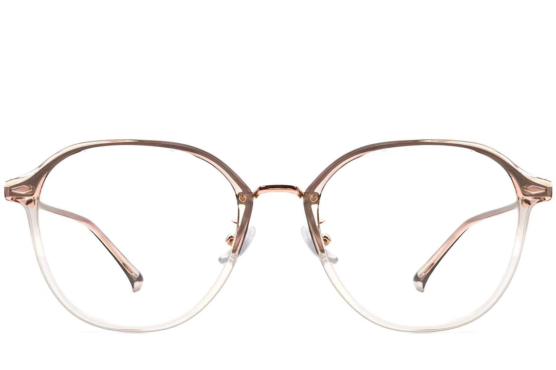 Geometric Brown TR90 Glasses #BS0423-0237