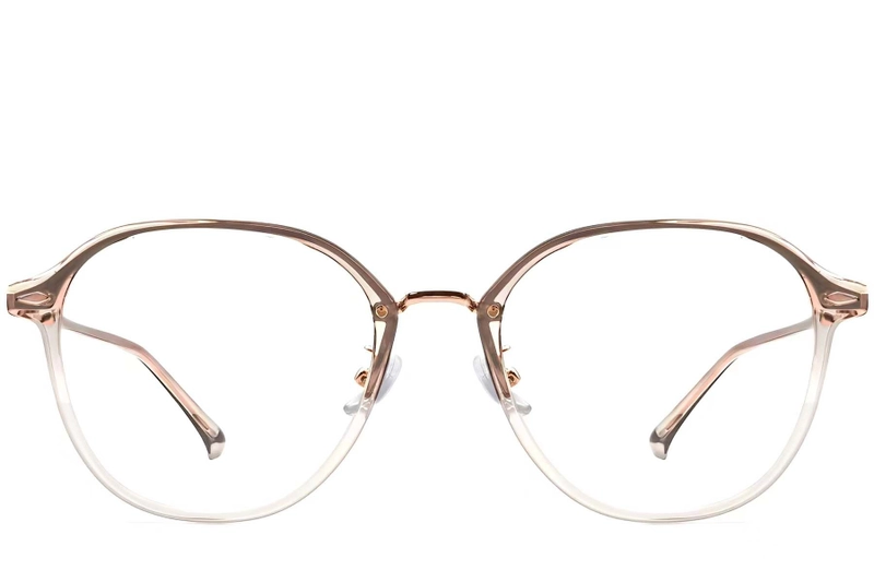Geometric Brown TR90 Glasses #BS0423-0237