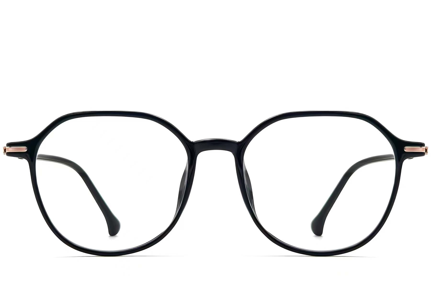 Geometric Black TR90 Glasses #BS0423-0240