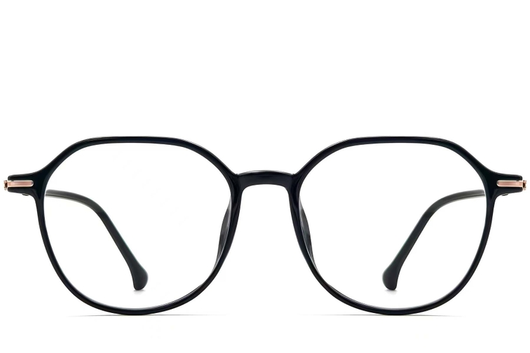 Geometric Black TR90 Glasses #BS0423-0240