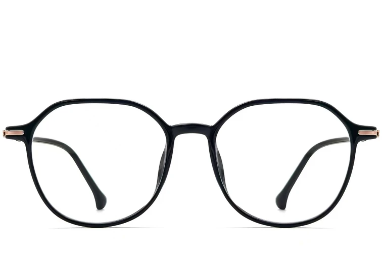 Geometric Black TR90 Glasses #BS0423-0240