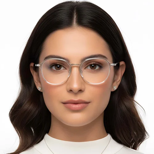 Lunettes géométriques grises TR90 #BS0423-0241