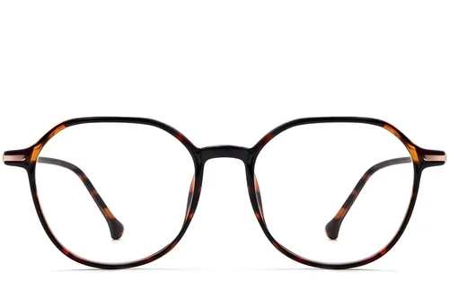 Occhiali in TR90 con motivo geometrico tartarugato #BS0423-0243