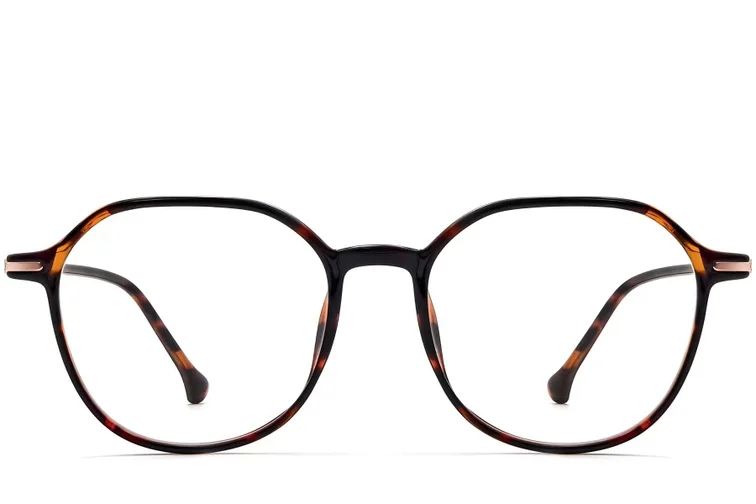 Geometric Tortoiseshell TR90 Glasses #BS0423-0243