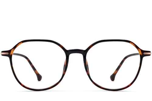 Lunettes géométriques écaille de tortue TR90 #BS0423-0243