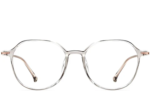 Geometric Grey TR90 Glasses #BS0423-0244
