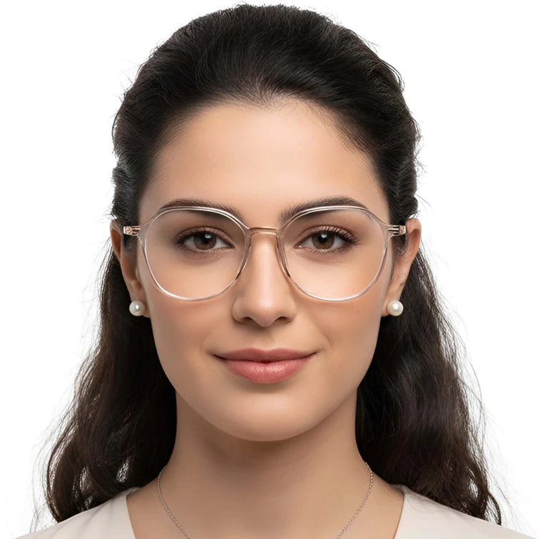 Geometric Grey TR90 Glasses #BS0423-0244