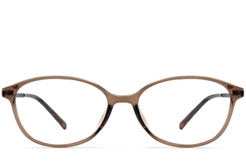 Oval Brown TR90 Glasses #BS0423-0245
