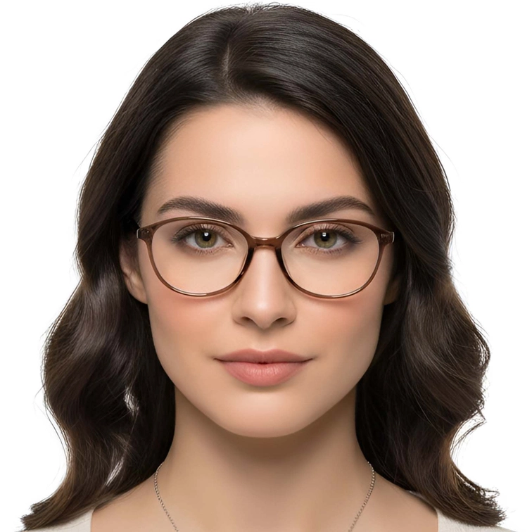Oval Brown TR90 Glasses #BS0423-0245