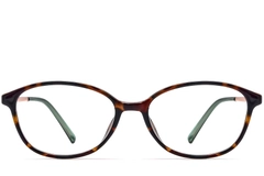 Oval Tortoiseshell TR90 Glasses #BS0423-0246