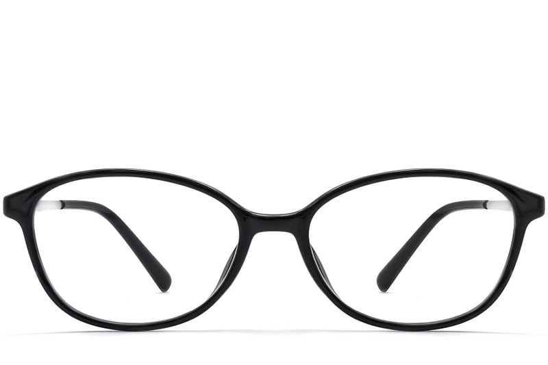 Oval Black TR90 Glasses #BS0423-0247