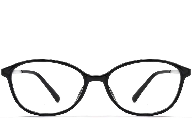 Oval Black TR90 Glasses #BS0423-0247
