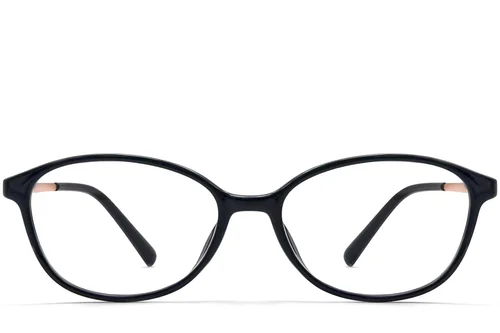 Lunettes ovales noires TR90 #BS0423-0248