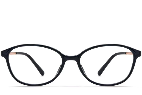Oval Black TR90 Glasses #BS0423-0248