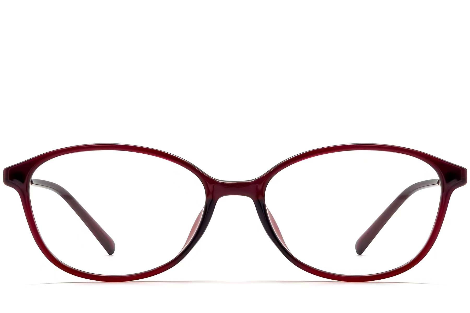 Oval Red TR90 Glasses #BS0423-0249