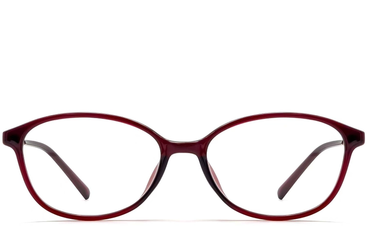 Oval Red TR90 Glasses #BS0423-0249