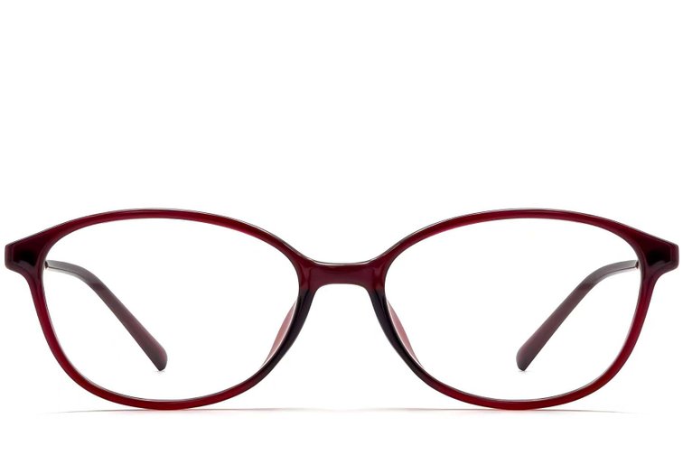 Oval Red TR90 Glasses #BS0423-0249