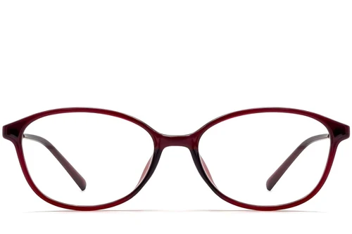 Oval Red TR90 Glasses #BS0423-0249