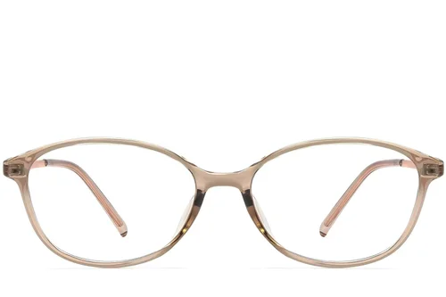 Lunettes ovales marron TR90 #BS0423-0250