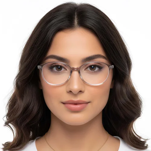 Lunettes ovales grises TR90 #BS0423-0251
