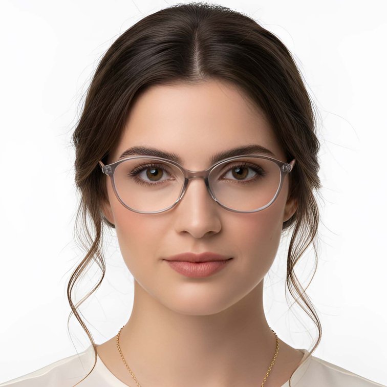 Oval Grey TR90 Glasses #BS0423-0252