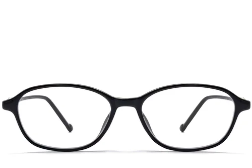 Lunettes ovales noires TR90 #BS0423-0254