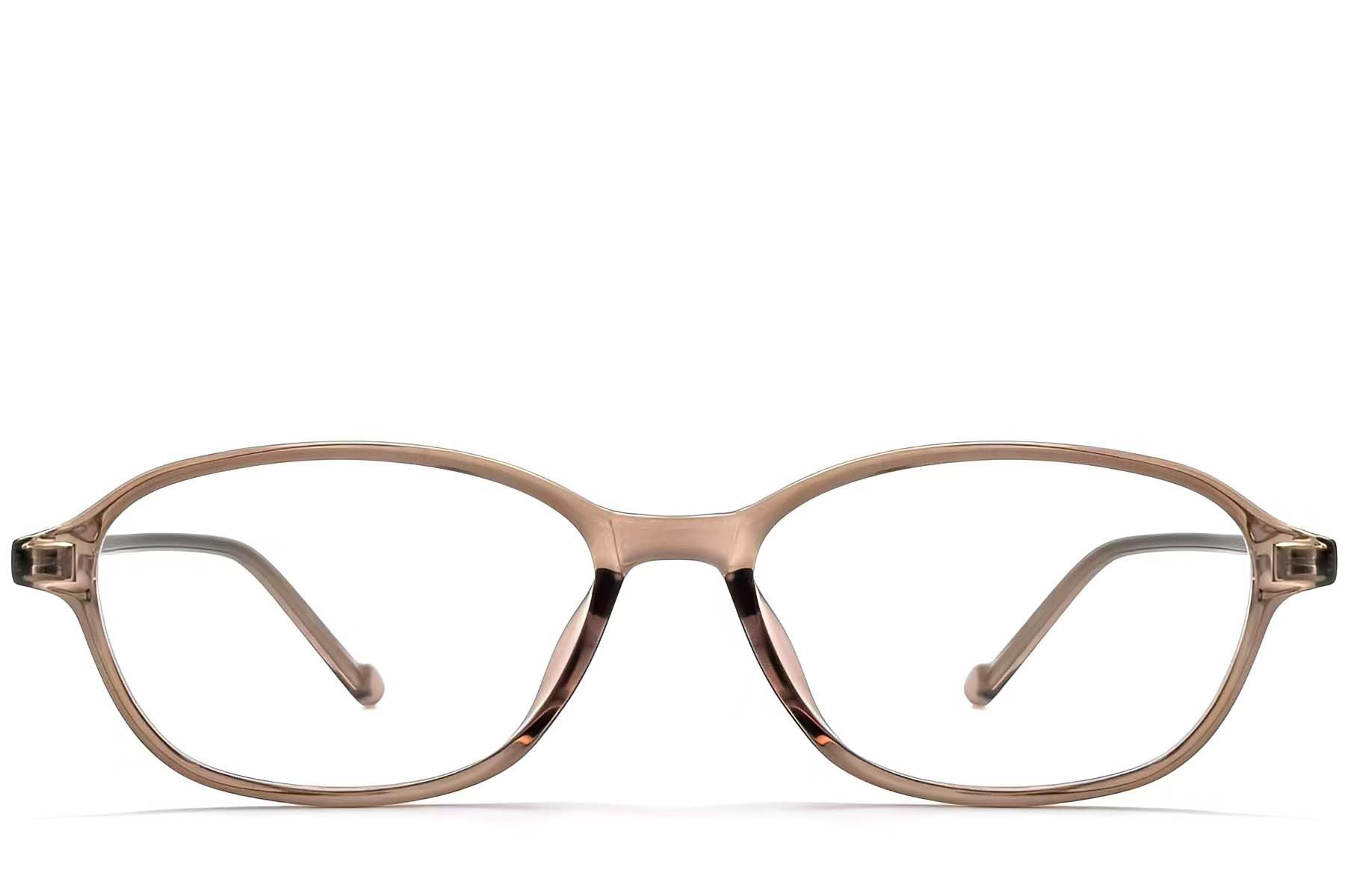 Oval Brown TR90 Glasses #BS0423-0257