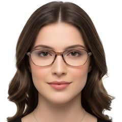 Oval Brown TR90 Glasses #BS0423-0257