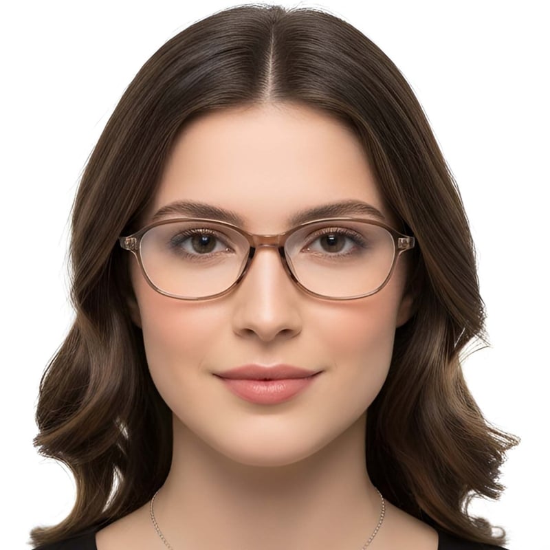 Oval Brown TR90 Glasses #BS0423-0257