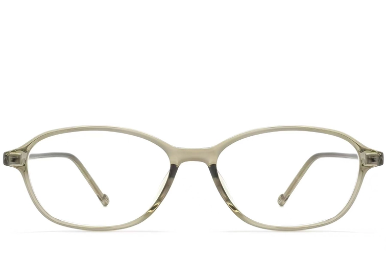 Lunettes ovales vertes TR90 #BS0423-0258
