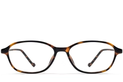 Oval Tortoiseshell TR90 Glasses #BS0423-0259