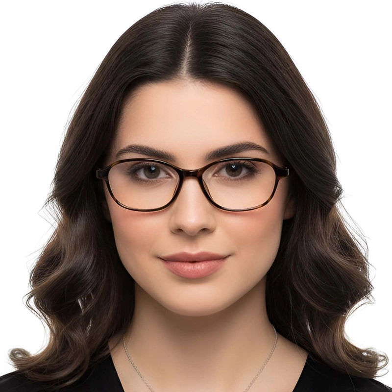 Oval Tortoiseshell TR90 Glasses #BS0423-0259