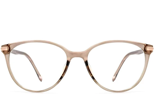 Lunettes ovales marron TR90 #BS0423-0261
