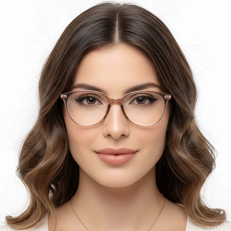 Oval Brown TR90 Glasses #BS0423-0261