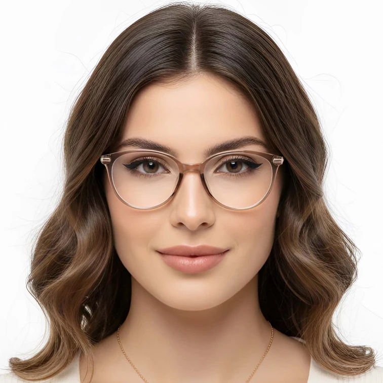 Oval Brown TR90 Glasses #BS0423-0261
