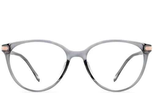 Lunettes ovales grises TR90 #BS0423-0262
