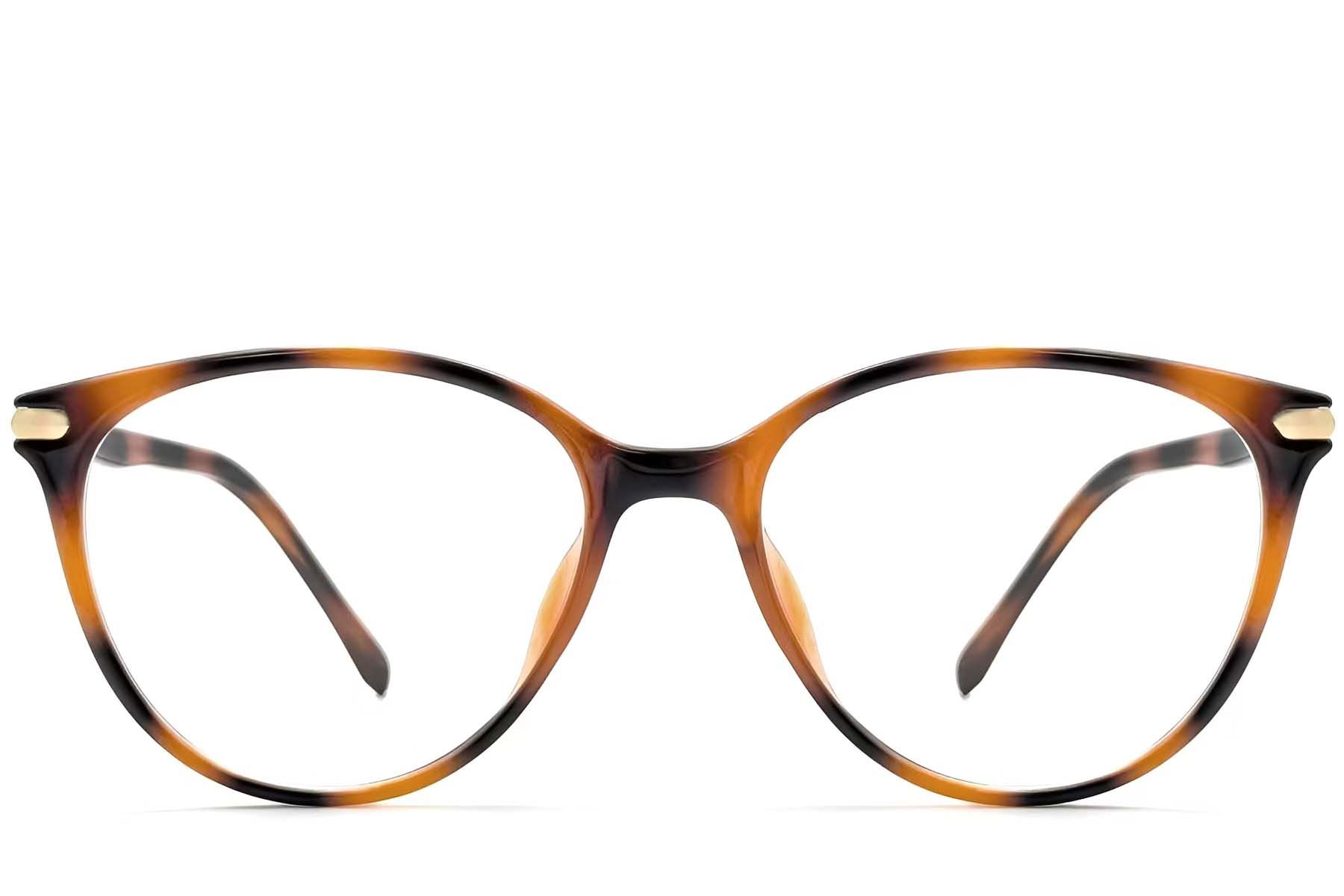 Oval Tortoiseshell TR90 Glasses #BS0423-0263