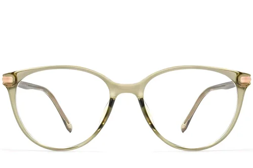 Lunettes ovales vertes TR90 #BS0423-0264