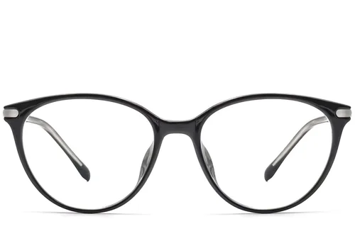 Lunettes ovales noires TR90 #BS0423-0265
